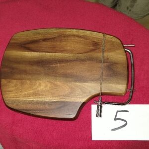 Wooden Cheese Slicer with Metal Handle NWOT